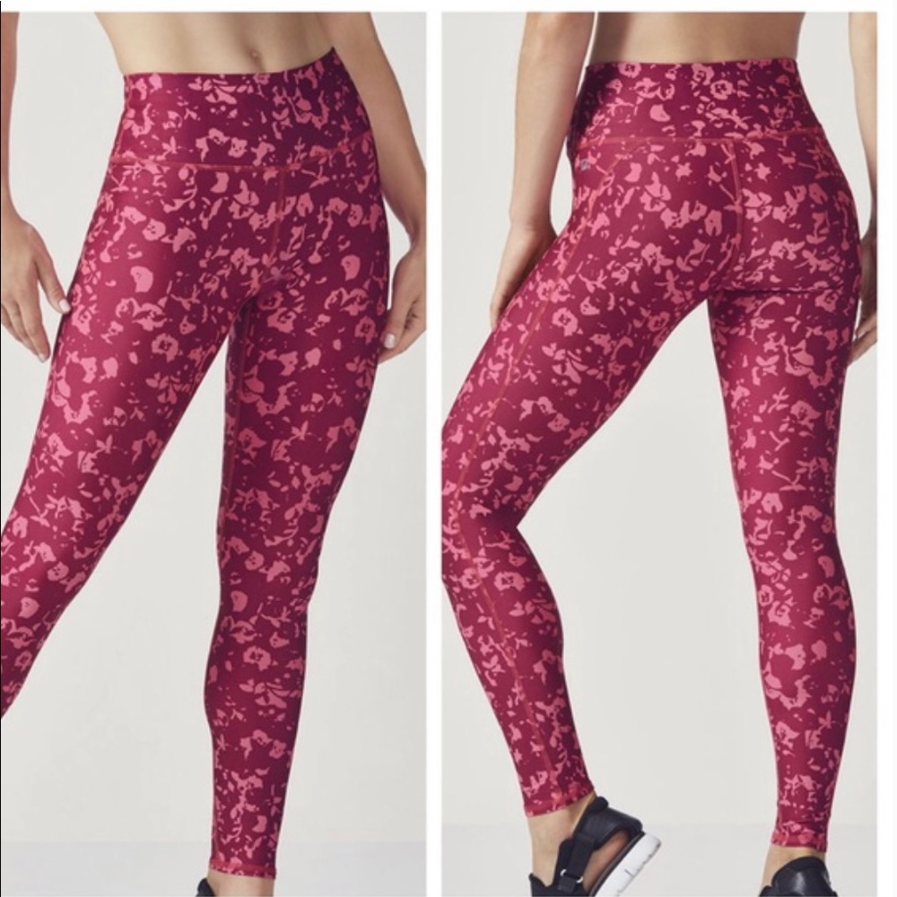 Fabletics power hold printed floral leggings